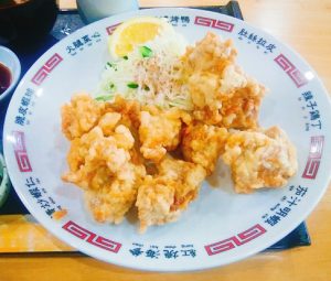 京都グルメレポート127再訪「ひうん」からあげセット