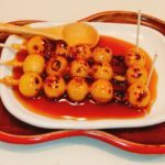 京都グルメレポート167「加茂みたらし茶屋」みたらし団子　雪ぼたん