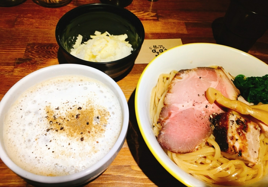 京都グルメレポート175「らー麺や 与（アタウ）」カプチーノつけ麺