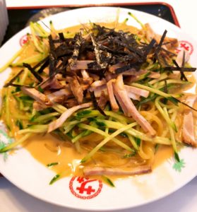 京都グルメレポート269「中華のサカイ本店」冷めん定食（焼豚）