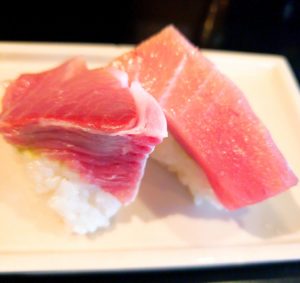 京都グルメレポート274「大也鮨」うれしいセット　にぎり5カン＆かけそば