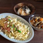 zensockskitchen〜野菜たっぷりオイルパスタ&筑前煮〜