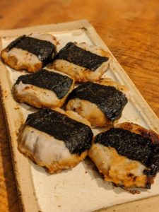 zensockskitchen〜里芋の磯辺焼き、餅と明太子の春巻〜