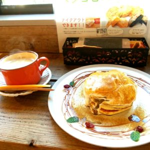 七条新町　saredoかふぇ&DININGでパンケーキ♪