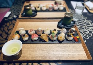 京都グルメレポート527「手毬寿司と日本茶宗田」手毬寿司14貫セット