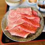 京都グルメレポート番外編80「近江西川」近江牛お昼の鉄板焼き・すきやき