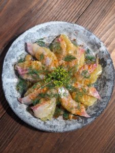 zensockskitchen〜鯛と河内晩柑のカルパッチョ〜