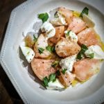 zensockskitchen〜桃とモッツァレラチーズ 山椒オイルかけ〜