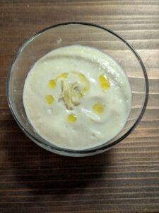 zensockskitchen～焼き茄子冷製ポタージュ、フライドチキン～